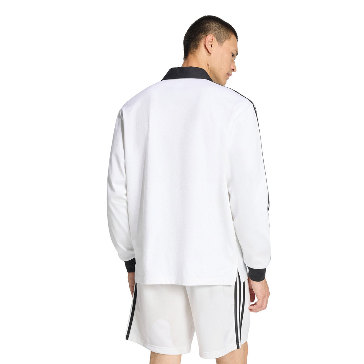 adidas Originals 3-STRIPES RUGBY LONGSLEEVE POLO アディダスオリジナルス スリーストライプス ラグビー ロングスリーブ ポロ KE3575【メンズ ポロシャツ ラグビーポロ 長袖Tシャツ シングルジャージー ルーズフィット 26FW】
