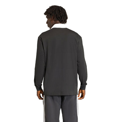 adidas Originals 3-STRIPES RUGBY LONGSLEEVE POLO アディダスオリジナルス スリーストライプス ラグビー ロングスリーブ ポロ KE3576【メンズ ポロシャツ ラグビーポロ 長袖Tシャツ シングルジャージー ルーズフィット 26FW】