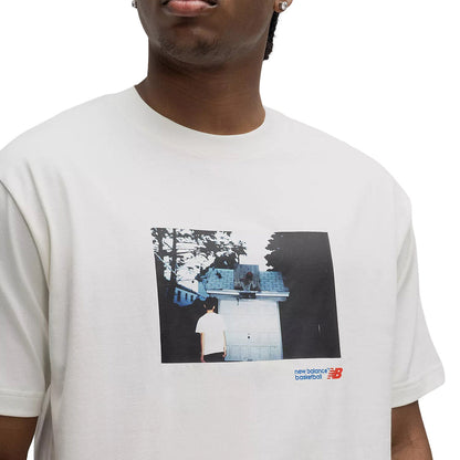 New Balance Photographic Short Sleeve T-Shirt ニューバランス フォトグラフィックショートスリーブTシャツ MT6264M【メンズ Tシャツ 半袖 バスケットボール グラフィックプリント コットン 26FW】
