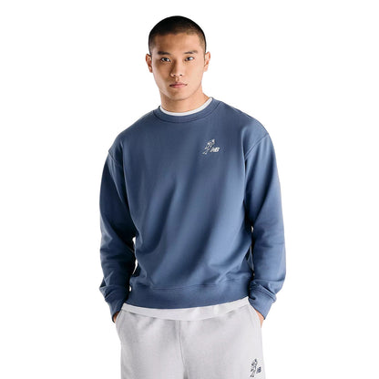 New Balance Shohei Ohtani Always On Logo Sweat Crew ニューバランス 大谷翔平オールウェイズオンロゴスウェットクルー MT6208G【メンズ シグネチャー クルーネック スウェット 長袖 リブ袖 リブ裾 ロゴプリント 26FW】