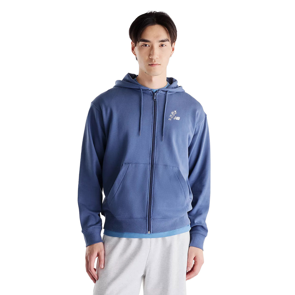 New Balance Shohei Ohtani Always On Logo Sweat Full Zip ニューバランス 大谷翔平オールウェイズオンロゴスウェットフルジップ MT62Q6C【メンズ シグネチャー フルジップフーディー フーディー パーカー 長袖 フルジップ ロゴプリント 26FW】