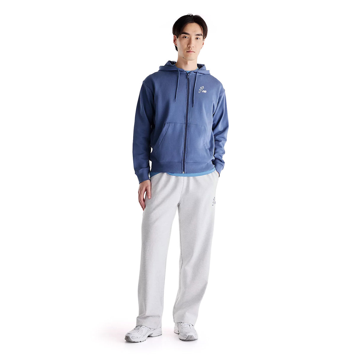 New Balance Shohei Ohtani Always On Logo Sweat Full Zip ニューバランス 大谷翔平オールウェイズオンロゴスウェットフルジップ MT62Q6C【メンズ シグネチャー フルジップフーディー フーディー パーカー 長袖 フルジップ ロゴプリント 26FW】