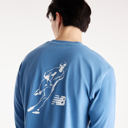 New Balance Shohei Ohtani Always On Logo Long Sleeve T-Shirt ニューバランス 大谷翔平 オールウェイズオンロゴ 長袖Tシャツ MT62G76【メンズ ロングスリーブTシャツ ロンT グラフィックTシャツ ロゴTシャツ 26FW】