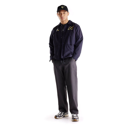 New Balance Shohei Ohtani Signature Coach Jacket ニューバランス 大谷翔平シグネチャーコーチジャケット MJ62W83【メンズ シグネチャー コーチジャケット ベースボールスタイル ロゴ刺繍 グラフィック刺繍 26FW】