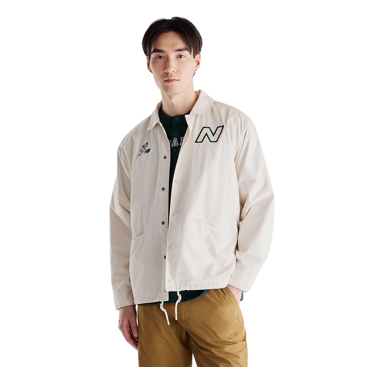 New Balance Shohei Ohtani Signature Coach Jacket ニューバランス 大谷翔平シグネチャーコーチジャケット MJ62W83【メンズ シグネチャー コーチジャケット ベースボールスタイル ロゴ刺繍 グラフィック刺繍 26FW】