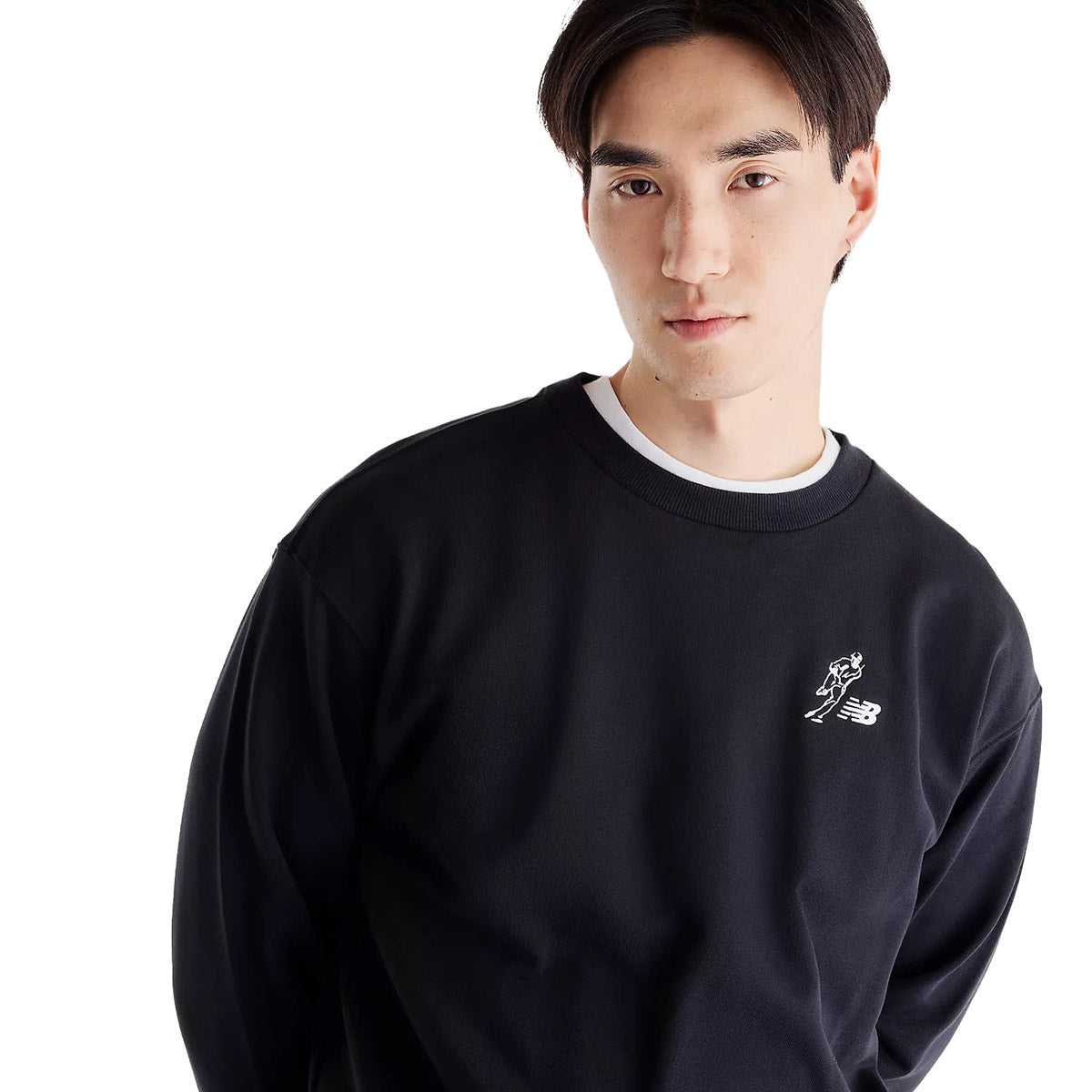 New Balance Shohei Ohtani Always On Logo Sweat Crew ニューバランス 大谷翔平オールウェイズオンロゴスウェットクルー MT6208G【メンズ シグネチャー クルーネック スウェット 長袖 リブ袖 リブ裾 ロゴプリント 26FW】