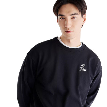 New Balance Shohei Ohtani Always On Logo Sweat Crew ニューバランス 大谷翔平オールウェイズオンロゴスウェットクルー MT6208G【メンズ シグネチャー クルーネック スウェット 長袖 リブ袖 リブ裾 ロゴプリント 26FW】
