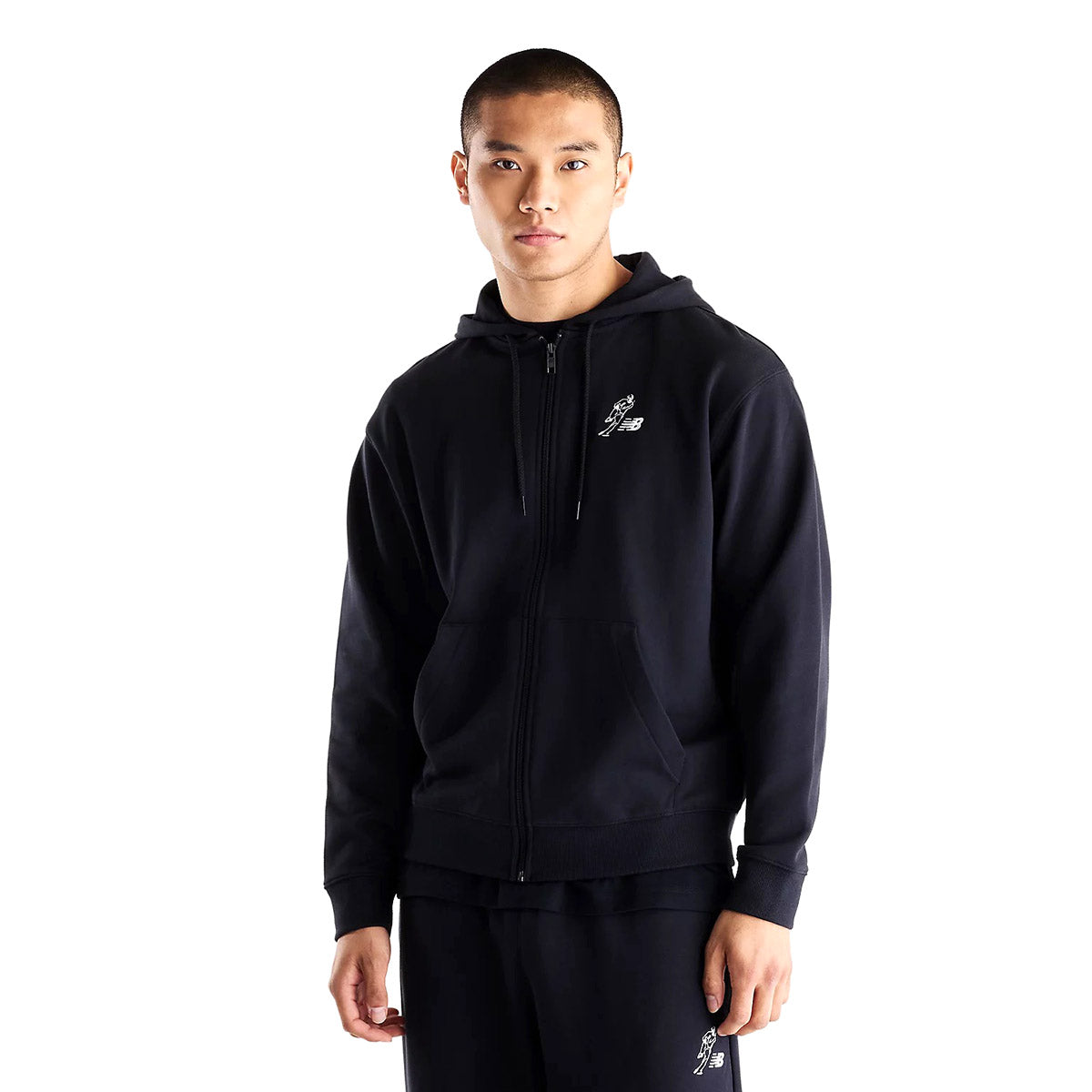 New Balance Shohei Ohtani Always On Logo Sweat Full Zip ニューバランス 大谷翔平オールウェイズオンロゴスウェットフルジップ MT62Q6C【メンズ シグネチャー フルジップフーディー フーディー パーカー 長袖 フルジップ ロゴプリント 26FW】