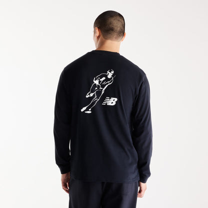New Balance Shohei Ohtani Always On Logo Long Sleeve T-Shirt ニューバランス 大谷翔平 オールウェイズオンロゴ 長袖Tシャツ MT62G76【メンズ ロングスリーブTシャツ ロンT グラフィックTシャツ ロゴTシャツ 26FW】