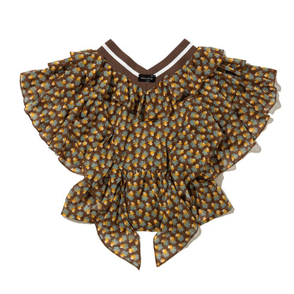 anna sui nyc MARY Ruffled Tops アナスイ エヌワイシー MARY フリルトップス 16217429【レディース フリルトップス ゴムギャザー フェミニン 26FW】