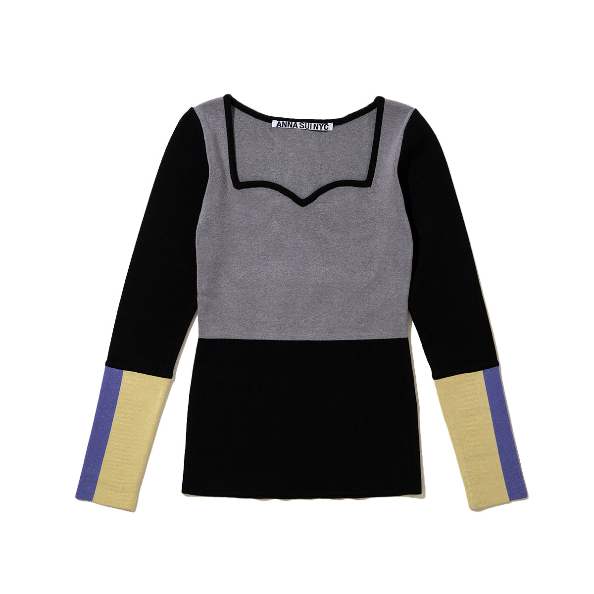 anna sui nyc Decolletage Knit Tops アナスイ エヌワイシー デコルテ ニットトップス 16217437【レディース 長袖 ニット生地  26FW】