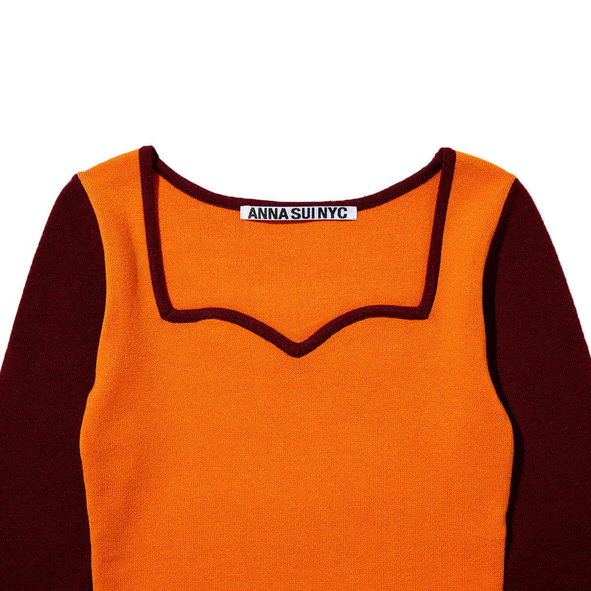 anna sui nyc Decolletage Knit Tops アナスイ エヌワイシー デコルテ ニットトップス 16217437【レディース 長袖 ニット生地  26FW】