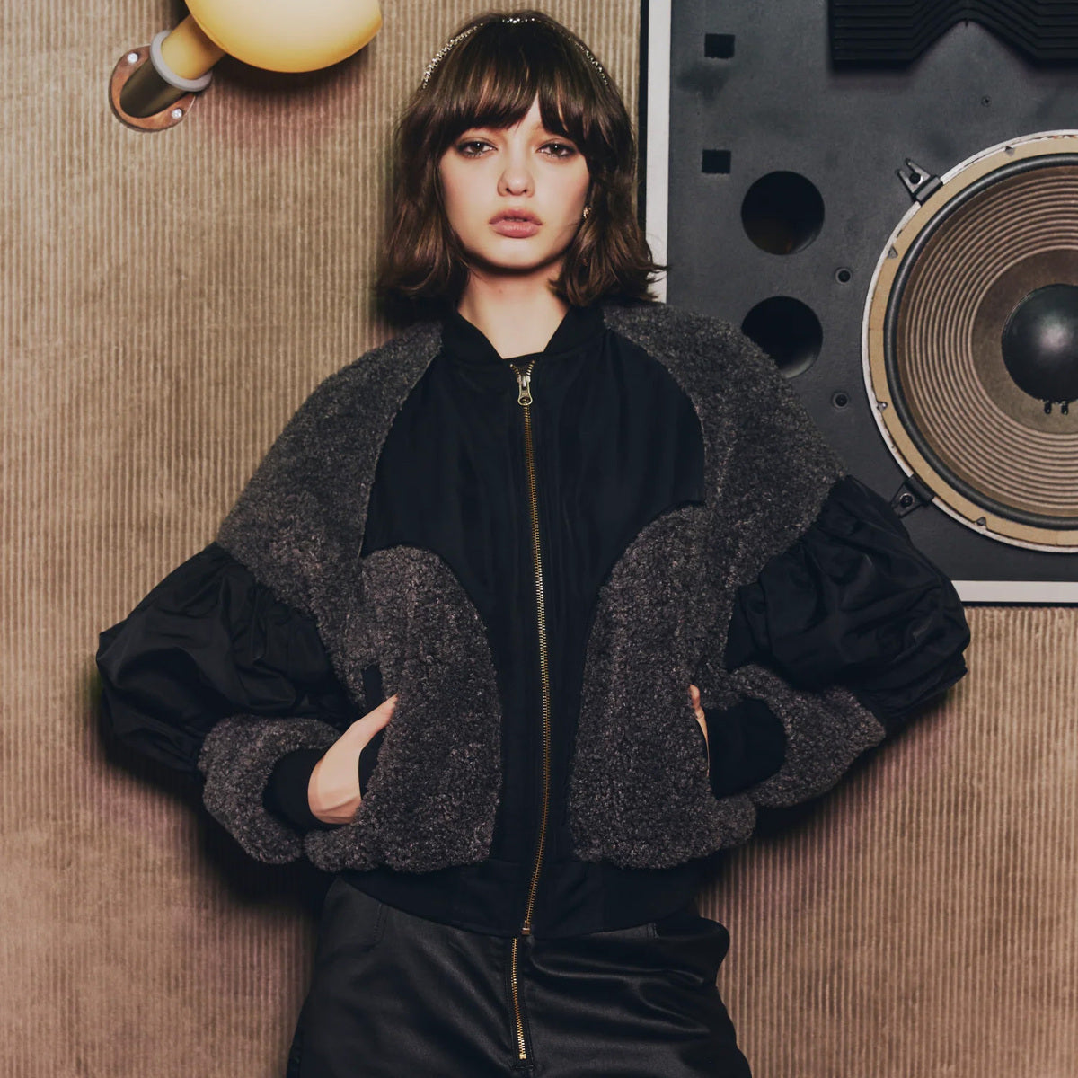 anna sui nyc 2FACES Blouson アナスイ エヌワイシー 2FACES ブルゾン 16229480【レディース ショート丈 スポーティー フェミニン ストリート 26FW】