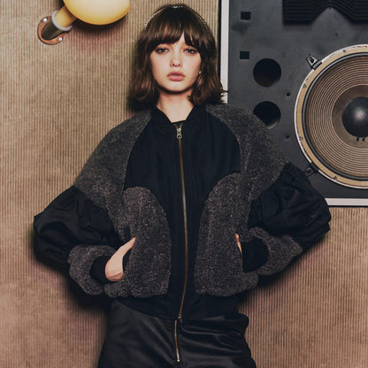 anna sui nyc 2FACES Blouson アナスイ エヌワイシー 2FACES ブルゾン 16229480【レディース ショート丈 スポーティー フェミニン ストリート 26FW】