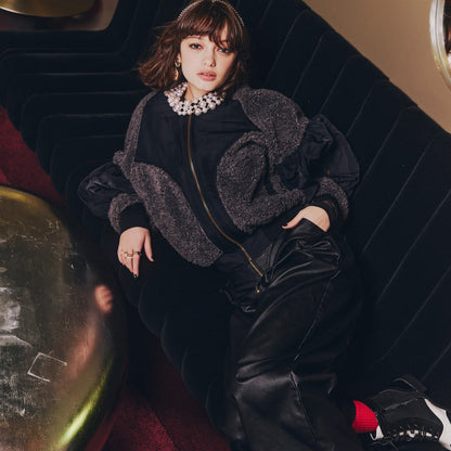 anna sui nyc 2FACES Blouson アナスイ エヌワイシー 2FACES ブルゾン 16229480【レディース ショート丈 スポーティー フェミニン ストリート 26FW】