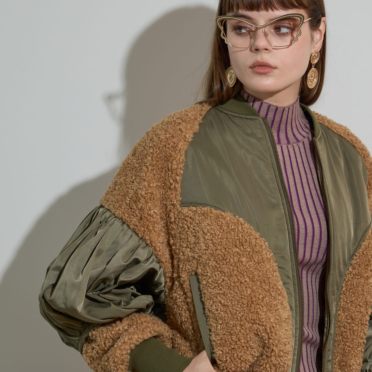 anna sui nyc 2FACES Blouson アナスイ エヌワイシー 2FACES ブルゾン 16229480【レディース ショート丈 スポーティー フェミニン ストリート 26FW】