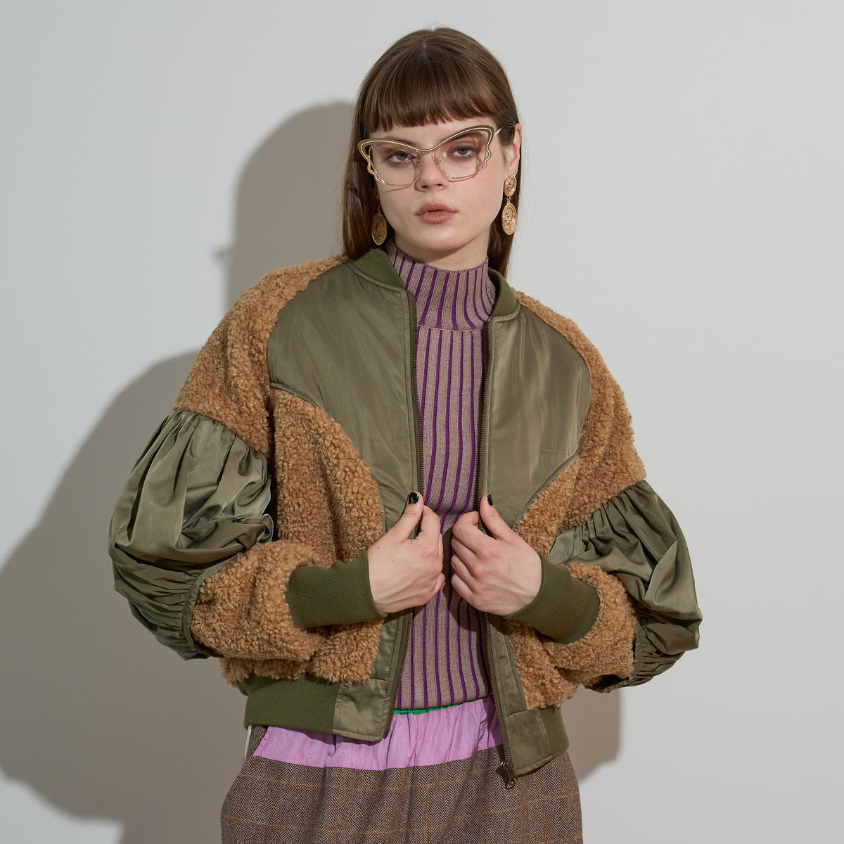anna sui nyc 2FACES Blouson アナスイ エヌワイシー 2FACES ブルゾン 16229480【レディース ショート丈 スポーティー フェミニン ストリート 26FW】