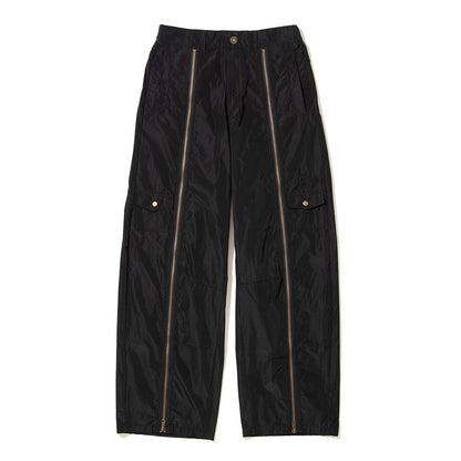 anna sui nyc Front Zip Barrel Pants アナスイ エヌワイシー フロントZIP バレルパンツ 16230449【レディース バレルパンツ スリット ファスナーデザイン 調整可能  26FW】