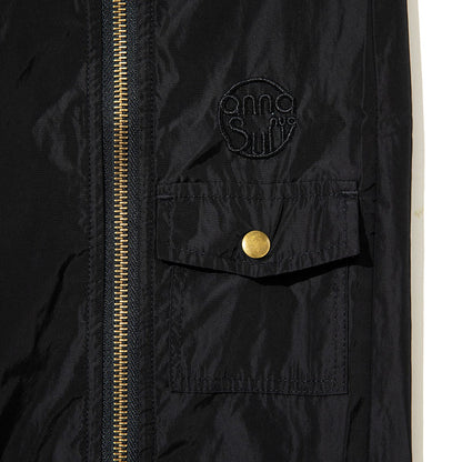 anna sui nyc Front Zip Barrel Pants アナスイ エヌワイシー フロントZIP バレルパンツ 16230449【レディース バレルパンツ スリット ファスナーデザイン 調整可能  26FW】