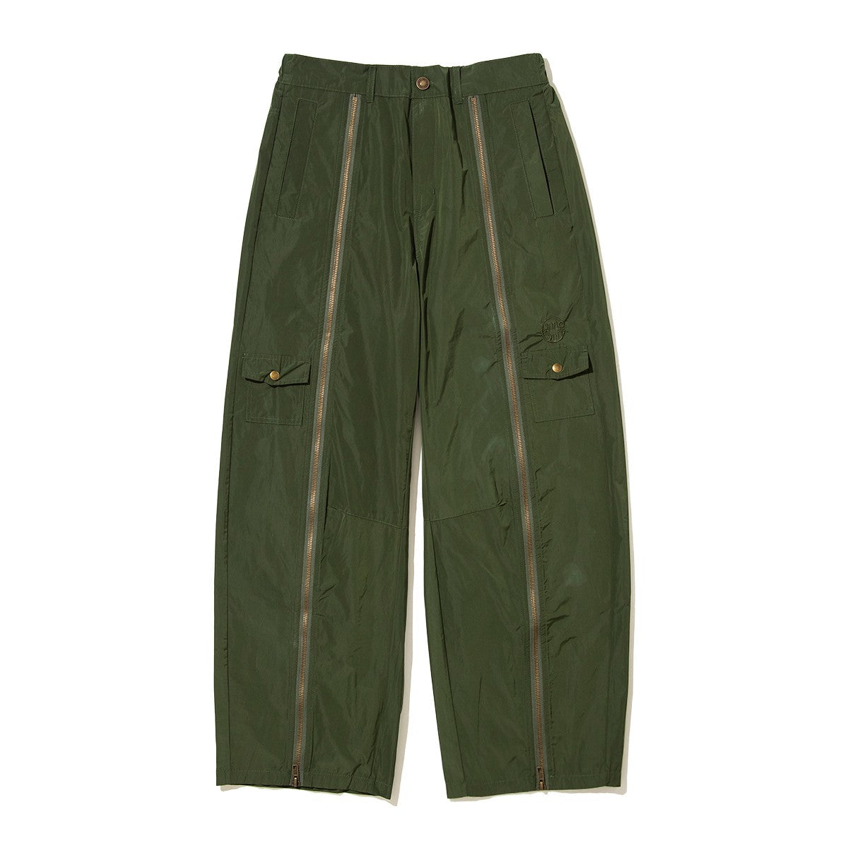 anna sui nyc Front Zip Barrel Pants アナスイ エヌワイシー フロントZIP バレルパンツ 16230449【レディース バレルパンツ スリット ファスナーデザイン 調整可能  26FW】