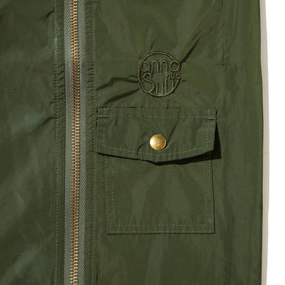 anna sui nyc Front Zip Barrel Pants アナスイ エヌワイシー フロントZIP バレルパンツ 16230449【レディース バレルパンツ スリット ファスナーデザイン 調整可能  26FW】