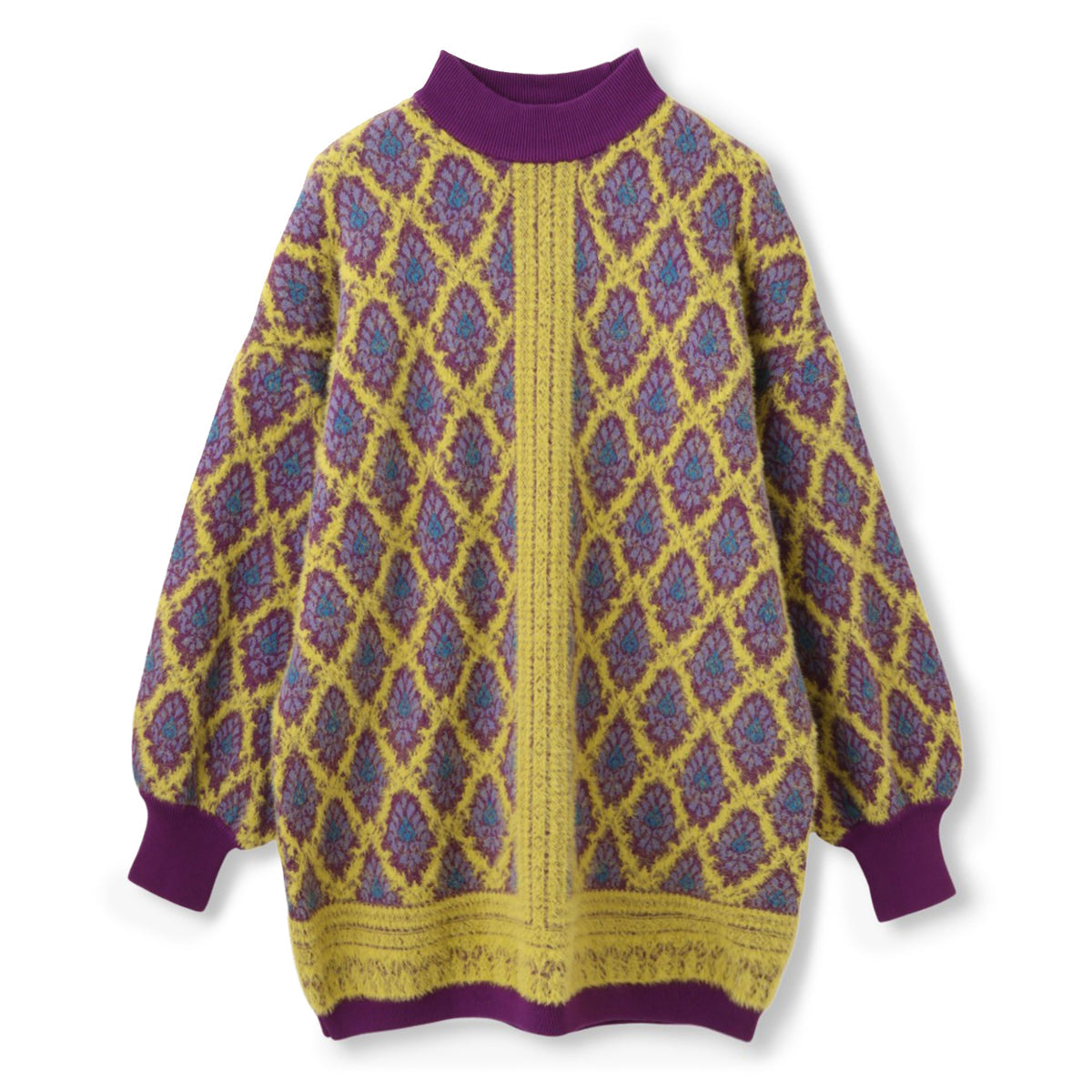 anna sui nyc Damask Knit One-piece アナスイ エヌワイシー ダマスクニットワンピース 16240473【レディース ミニワンピース チュニック カジュアル フェミニン 26FW】
