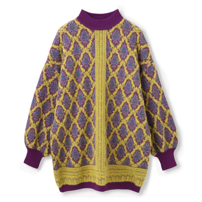 anna sui nyc Damask Knit One-piece アナスイ エヌワイシー ダマスクニットワンピース 16240473【レディース ミニワンピース チュニック カジュアル フェミニン 26FW】