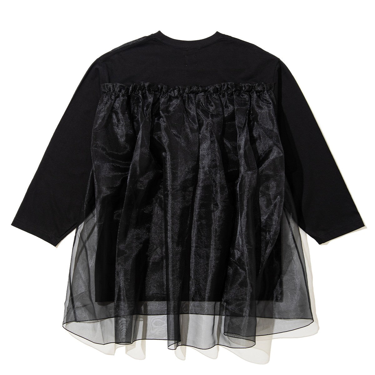 YuumiARIA TULLE FLARE T-SHIRT ユウミアリア チュールフレアTシャツ 262-AC030【レディース トップス カットソー シースルー レイヤード 花柄 26FW】