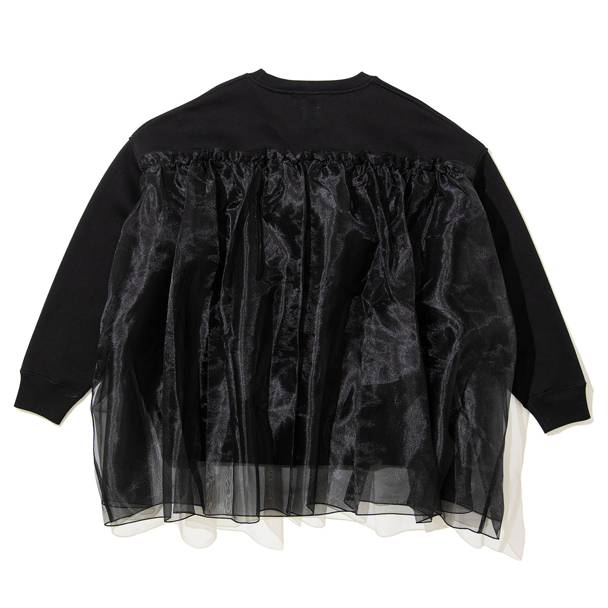 YuumiARIA ORGANDY EMBOIDARY SWEAT ユウミアリア オーガンディ エンブロイダリー スウェット 262-AC031【レディース スウェット 裏起毛 刺繍 ボリューム感 26FW】