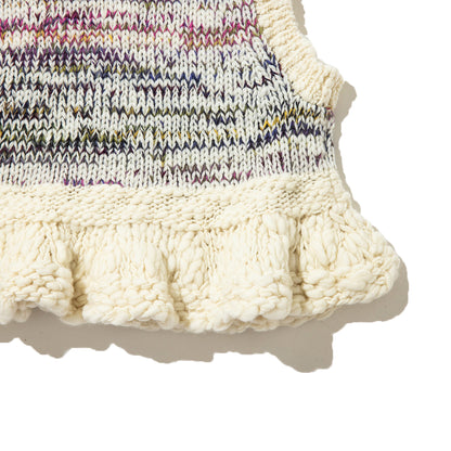 YuumiARIA FLARED KNIT VEST ユウミアリア フレアード ニット ベスト 262-AK012【レディース ニットベスト フレア 手編み 26FW】