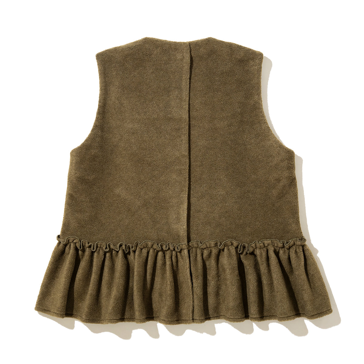 YuumiARIA Fleece Frill Vest ユウミアリア フリースフリルベスト 262-AS022【レディース トップス ベスト レイヤード 重ね着 26FW】