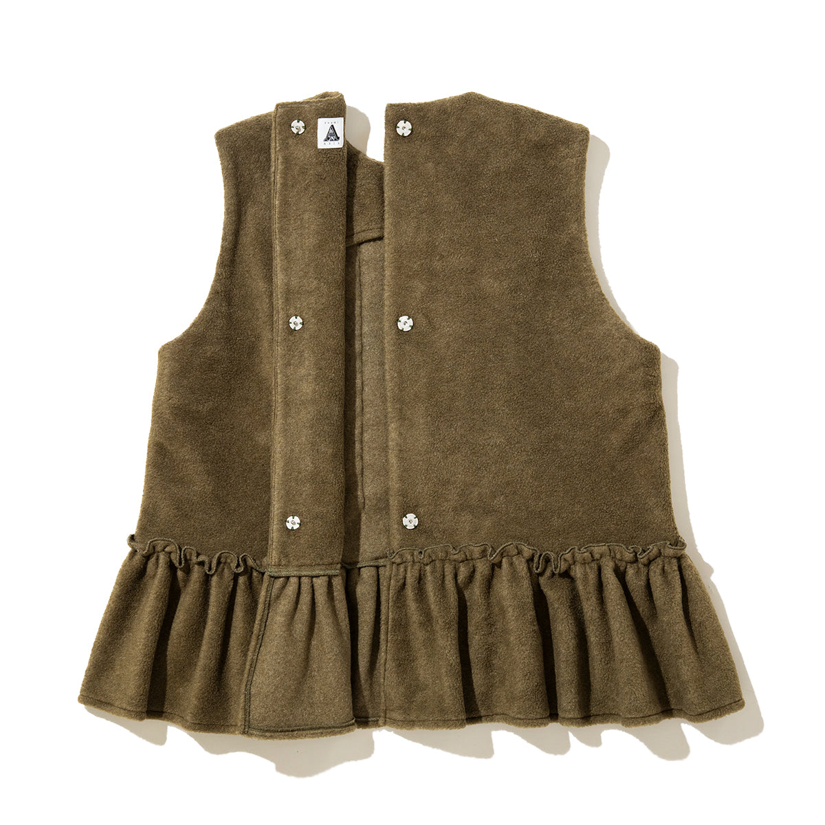 YuumiARIA Fleece Frill Vest ユウミアリア フリースフリルベスト 262-AS022【レディース トップス ベスト レイヤード 重ね着 26FW】