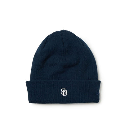 NEW ERA SAN DIEGO PADRES MINI LOGO BASIC CUFF KNIT ニューエラ サンディエゴ・パドレス ミニロゴ ベーシック カフニット 15119670【メンズ MLB 球団ロゴ ミニロゴ コンパクトロゴ ワンポイントデザイン ベースボール キャップ 26FW】