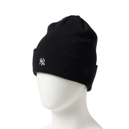NEW ERA NEW YORK YANKEES MINI LOGO BASIC CUFF KNIT ニューエラ ニューヨーク・ヤンキース ミニロゴ ベーシック カフニット 15119674【メンズ MLB 球団ロゴ ミニロゴ コンパクトロゴ ワンポイントデザイン ベースボール キャップ 26FW】