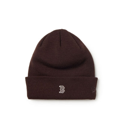 NEW ERA BOSTON RED SOX MINI LOGO BASIC CUFF KNIT ニューエラ ボストン・レッドソックス ミニロゴ ベーシック カフニット 15119679【メンズ MLB 球団ロゴ ミニロゴ コンパクトロゴ ワンポイントデザイン ベースボール キャップ 26FW】