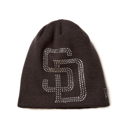 NEW ERA SAN DIEGO PADRES RHINESTONE BASIC BEANIE ニューエラ サンディエゴ・パドレス ラインストーン ベーシック ビーニー 15119753【メンズ ラインストーン 球団ロゴ ビッグロゴ ャップ ヘッドウェア ベースボール 26FW】
