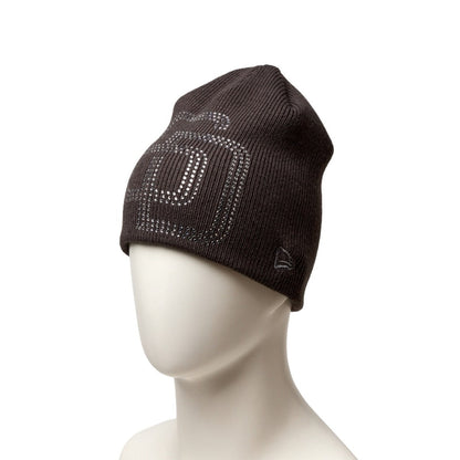 NEW ERA SAN DIEGO PADRES RHINESTONE BASIC BEANIE ニューエラ サンディエゴ・パドレス ラインストーン ベーシック ビーニー 15119753【メンズ ラインストーン 球団ロゴ ビッグロゴ ャップ ヘッドウェア ベースボール 26FW】