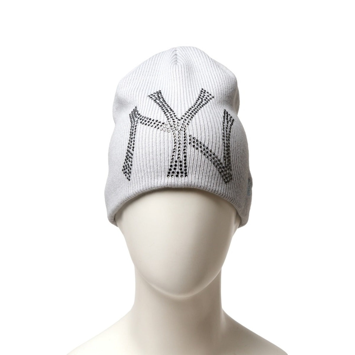 NEW ERA NEW YORK YANKEES RHINESTONE BASIC BEANIE ニューエラ ニューヨーク・ヤンキース ラインストーン ベーシック ビーニー 15119758【メンズ ラインストーン 球団ロゴ ビッグロゴ ャップ ヘッドウェア ベースボール 26FW】