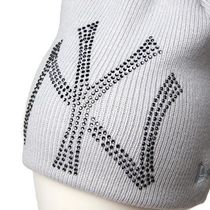 NEW ERA NEW YORK YANKEES RHINESTONE BASIC BEANIE ニューエラ ニューヨーク・ヤンキース ラインストーン ベーシック ビーニー 15119758【メンズ ラインストーン 球団ロゴ ビッグロゴ ャップ ヘッドウェア ベースボール 26FW】
