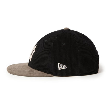 NEW ERA NEW YORK YANKEES 8W CORDUROY RETRO CROWN 9FIFTY ニューエラ ニューヨーク ヤンキース 8W コーデュロイ レトロ クラウン 9FIFTY 15136888-108【メンズ キャップ 帽子 コーデュロイ フラットバイザー 26FW】