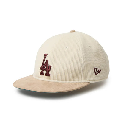 NEW ERA LOS ANGELES DODGERS 8W CORDUROY RETRO CROWN 9FIFTY ニューエラ ロサンゼルス ドジャース 8W コーデュロイ レトロ クラウン 9FIFTY 15136889-108【メンズ キャップ 帽子 コーデュロイ フラットバイザー 26FW】