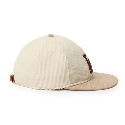 NEW ERA LOS ANGELES DODGERS 8W CORDUROY RETRO CROWN 9FIFTY ニューエラ ロサンゼルス ドジャース 8W コーデュロイ レトロ クラウン 9FIFTY 15136889-108【メンズ キャップ 帽子 コーデュロイ フラットバイザー 26FW】