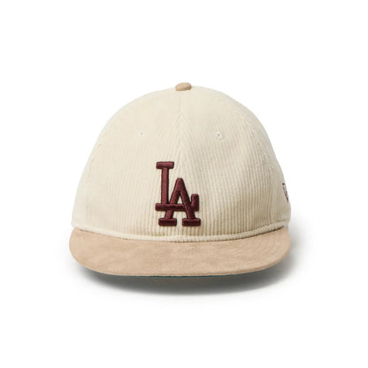 NEW ERA LOS ANGELES DODGERS 8W CORDUROY RETRO CROWN 9FIFTY ニューエラ ロサンゼルス ドジャース 8W コーデュロイ レトロ クラウン 9FIFTY 15136889-108【メンズ キャップ 帽子 コーデュロイ フラットバイザー 26FW】