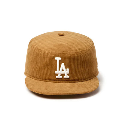 NEW ERA LOS ANGELES DODGERS CORDUROY PILLBOX FITTED ニューエラ ロサンゼルス ドジャース コーデュロイ ピルボックス フィッテッド 15136894-108【メンズ キャップ 帽子 コーデュロイ フラットバイザー 26FW】