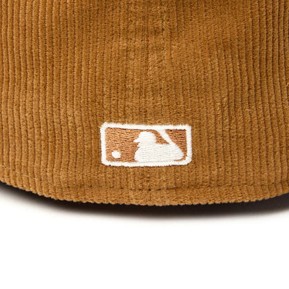NEW ERA LOS ANGELES DODGERS CORDUROY PILLBOX FITTED ニューエラ ロサンゼルス ドジャース コーデュロイ ピルボックス フィッテッド 15136894-108【メンズ キャップ 帽子 コーデュロイ フラットバイザー 26FW】