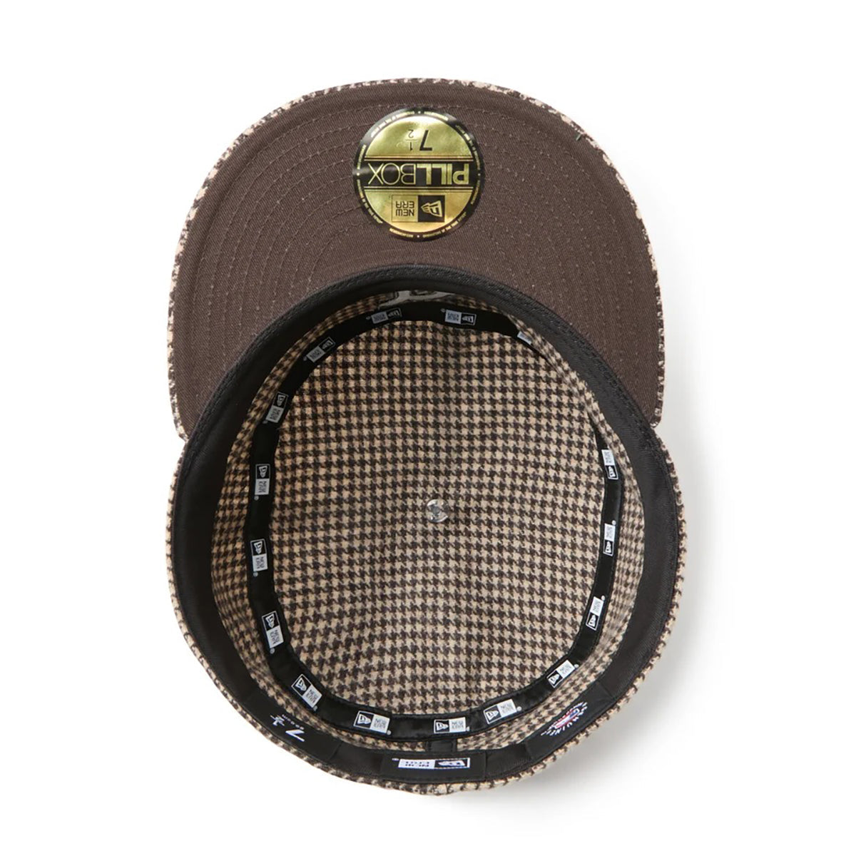NEW ERA BOSTON RED SOX GUNCLUB CHECK PILLBOX FITTED ニューエラ ボストン レッドソックス ガンクラブチェック ピルボックス フィッテッド 15136895-108【メンズ キャップ 帽子 コーデュロイ フラットバイザー 26FW】