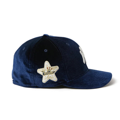 NEW ERA NEW YORK YANKEES VELVET PRE CURVED 59FIFTY ニューエラ ニューヨーク ヤンキース ベルベット プリカーブド 59FIFTY 15136903-108【メンズ キャップ 帽子 カーブドバイザー ベルベット 光沢 26FW】