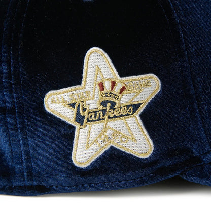 NEW ERA NEW YORK YANKEES VELVET PRE CURVED 59FIFTY ニューエラ ニューヨーク ヤンキース ベルベット プリカーブド 59FIFTY 15136903-108【メンズ キャップ 帽子 カーブドバイザー ベルベット 光沢 26FW】