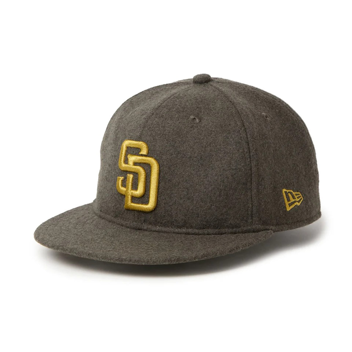 NEW ERA SAN DIEGO PADRES MELTON SOFT BUCKRAM 9FIFTY ニューエラ サンディエゴ パドレス メルトン ソフト バックラム 9FIFTY 15136996-108【メンズ キャップ 帽子 フェルト 保温性 フラットバイザー 26FW】