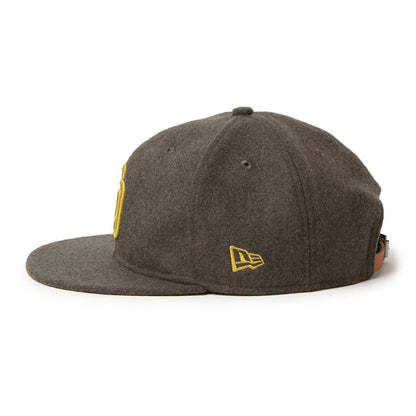 NEW ERA SAN DIEGO PADRES MELTON SOFT BUCKRAM 9FIFTY ニューエラ サンディエゴ パドレス メルトン ソフト バックラム 9FIFTY 15136996-108【メンズ キャップ 帽子 フェルト 保温性 フラットバイザー 26FW】